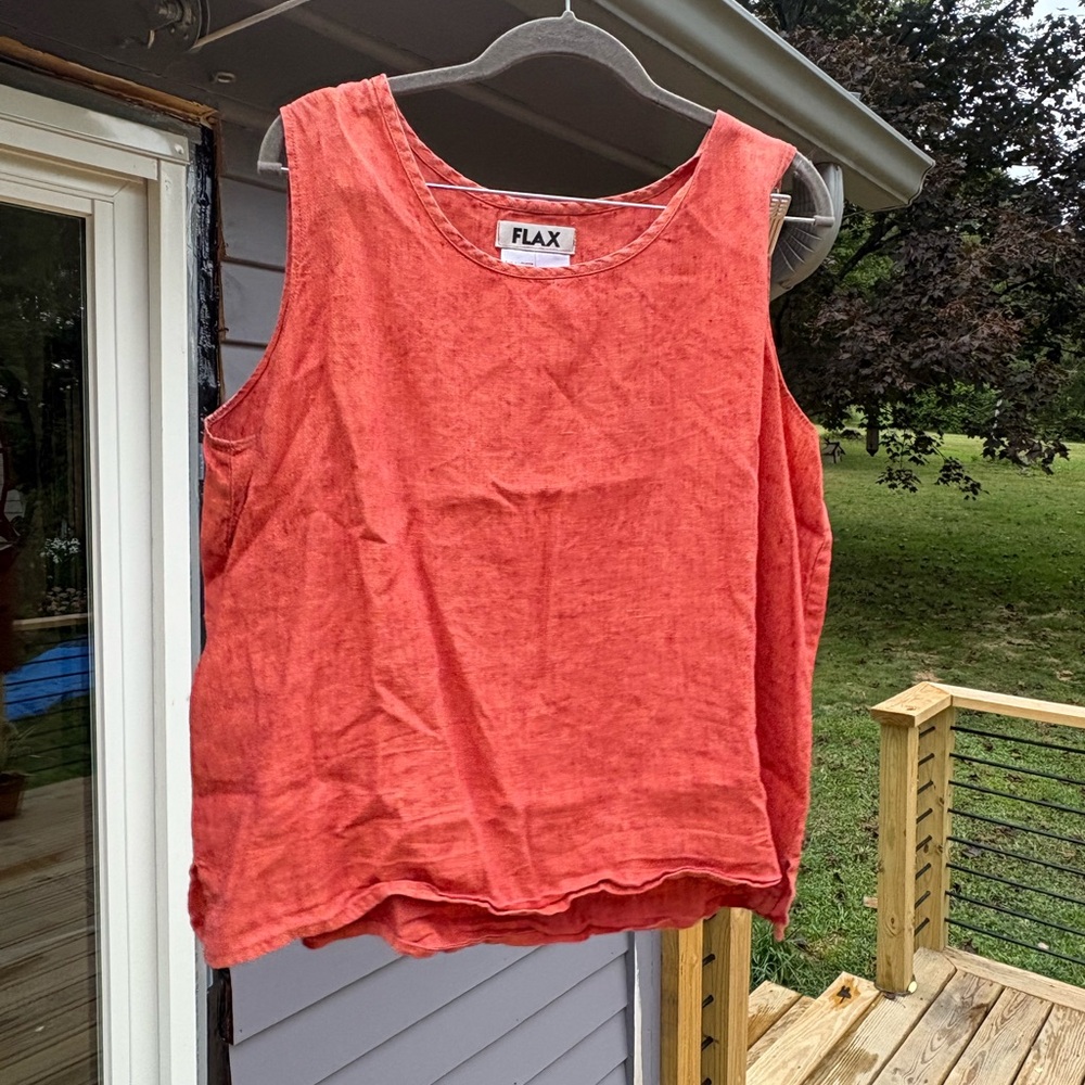 Flax Women's Red Tank Top